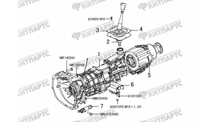 КПП в сборе, раздаточная коробка Great Wall DW Hower H3